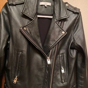 Iro black leather jacket